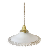 Suspension, baladeuse, opaline ancienne