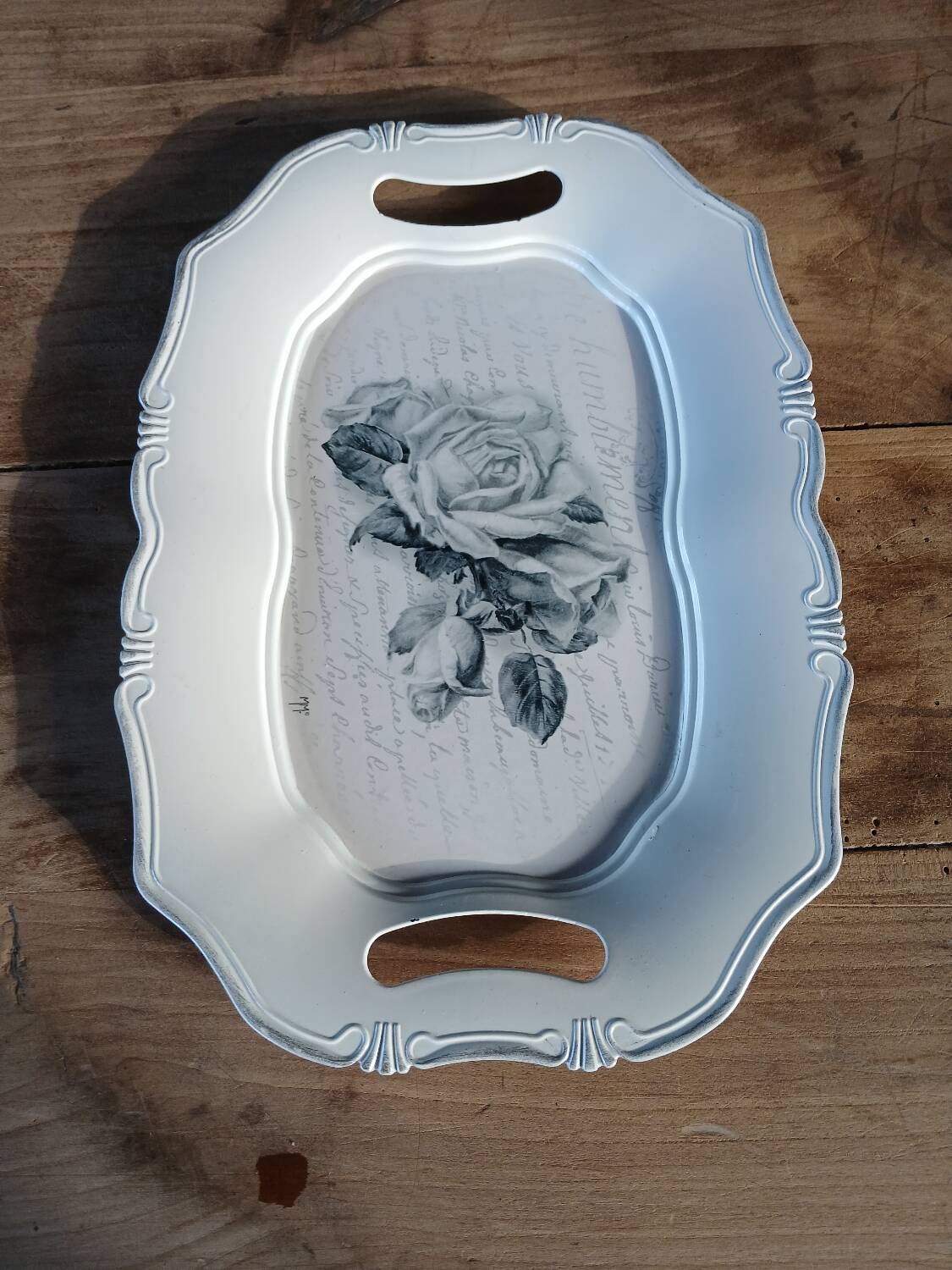 Shabby chic tray