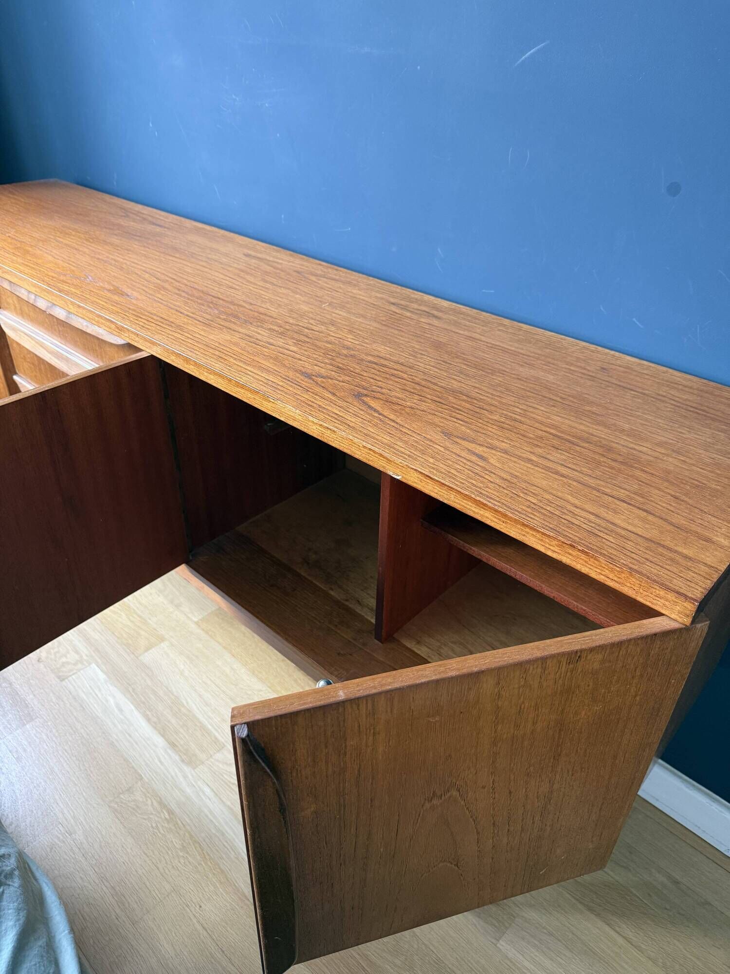 Vintage Scandinavian teak enfilade from the 1960s.