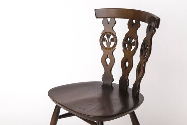 Ensemble de 6 chaises de salle à manger en orme style Mid-Century par Ercol – Chaises anglaises, années 1960