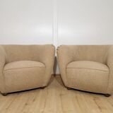 Restored armchairs by Jindrich Halabala