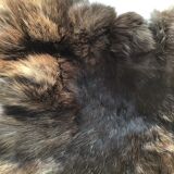 Dark brown rabbit skin