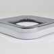 Square white ashtray Ico Parisi, chrome and melamine by Lamperti, Italy, 1970s.