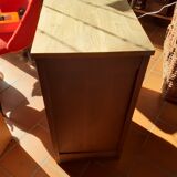 Filing cabinet with curtain