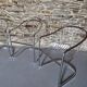 Set of 4 Armchairs, Chrome-Plated Metal – 1970