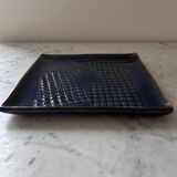 Navy blue stoneware catchall