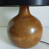 Vintage wooden foot lamp