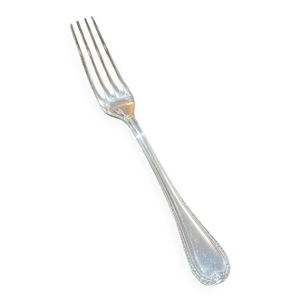 Silver-plated dessert fork Christofle Malmaison model
