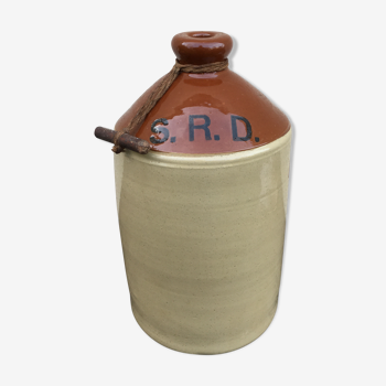 Bottle in glazed stoneware Rum SRD WWII