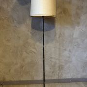 Brass and metal floor lamp