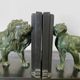 Lion and lioness bookends by Joseph Carlier, 1930