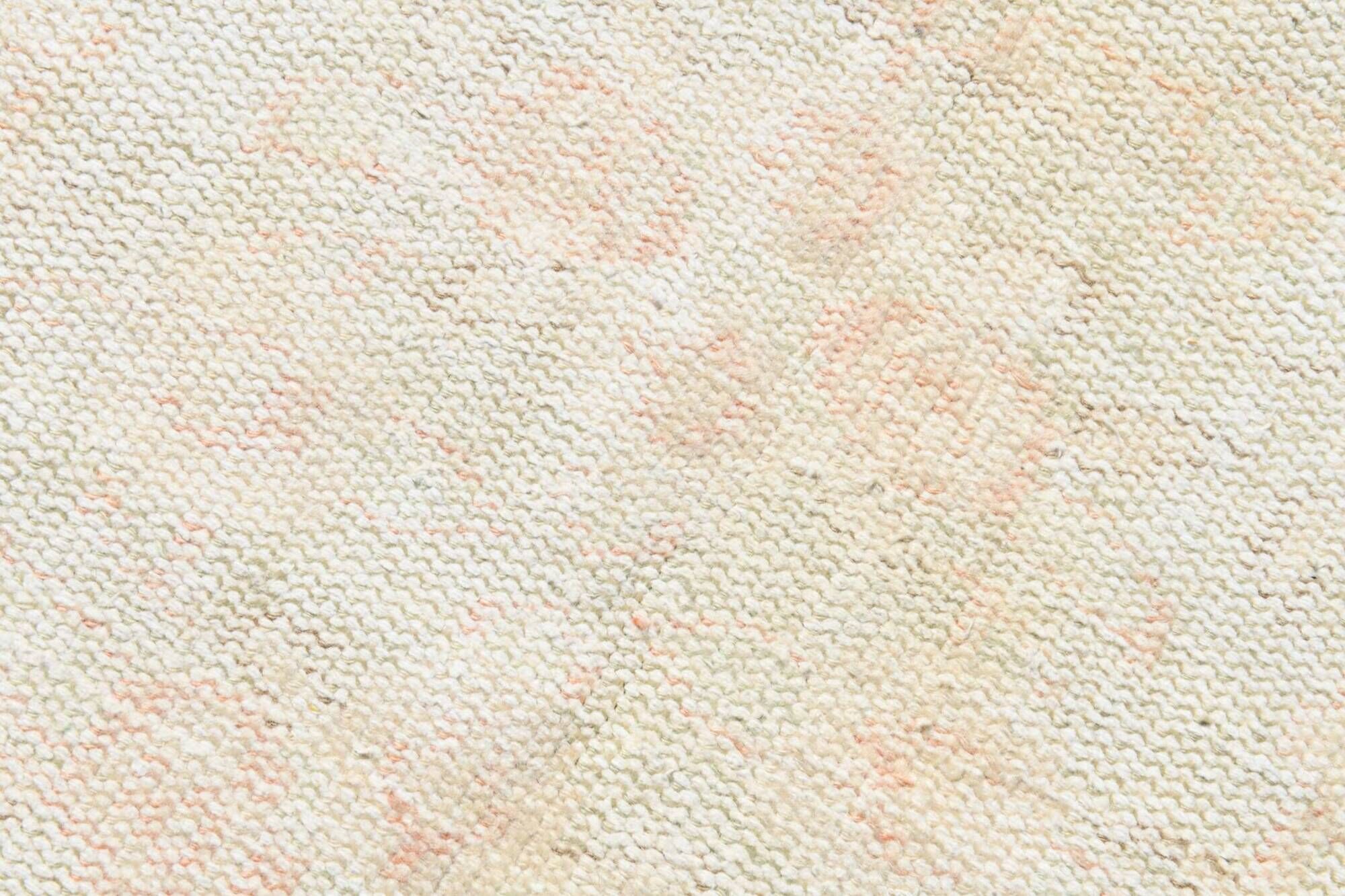 Pale Blush Vintage Area Rug, 182x304 Cm Faded Wool Carpet, 182x304 Cm