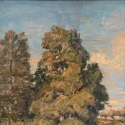 Landscape with cows, signed Abel Gay.