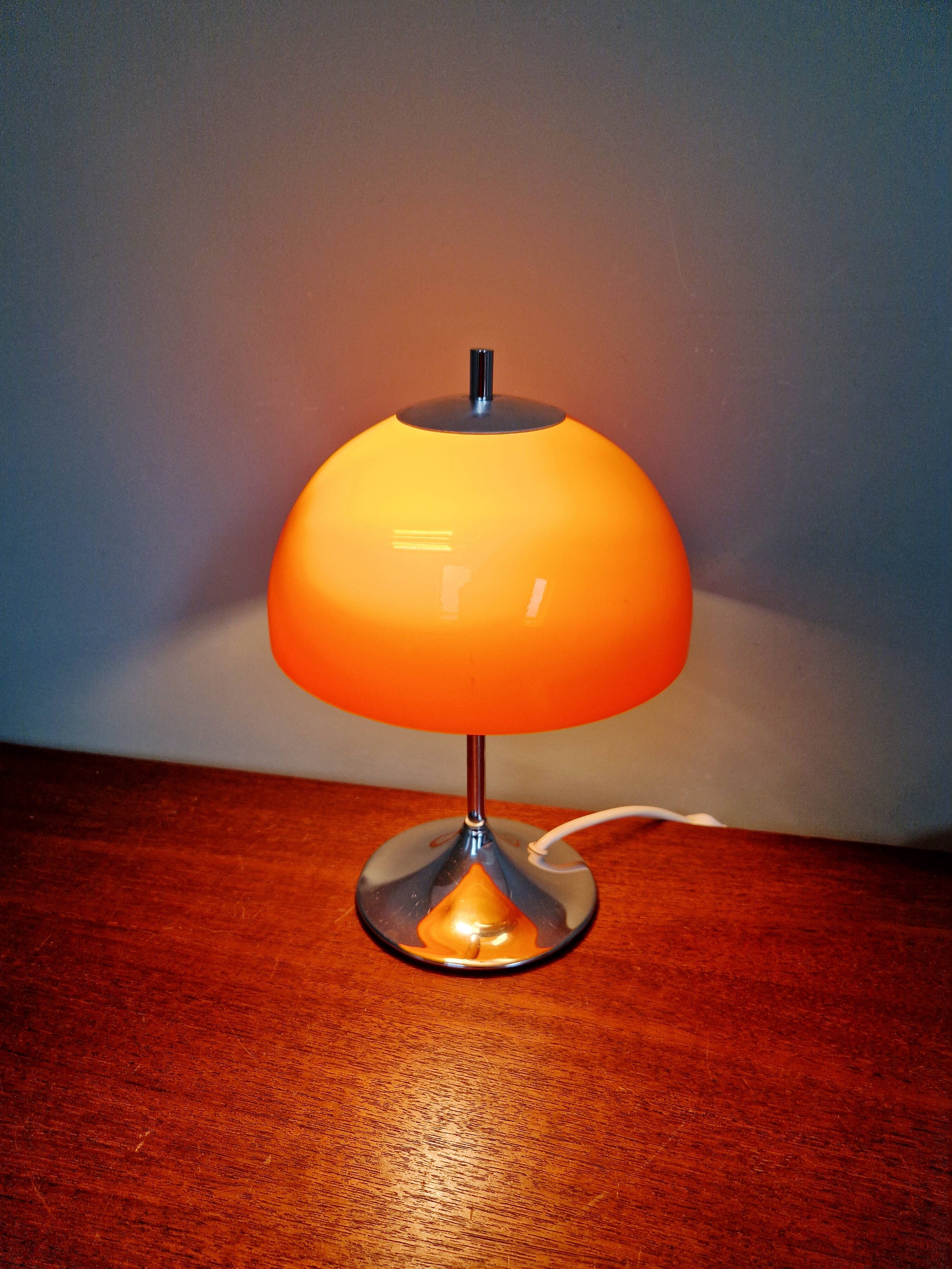 Lampe champignon Space Age, design Frank Bentler, Wila, 1970's