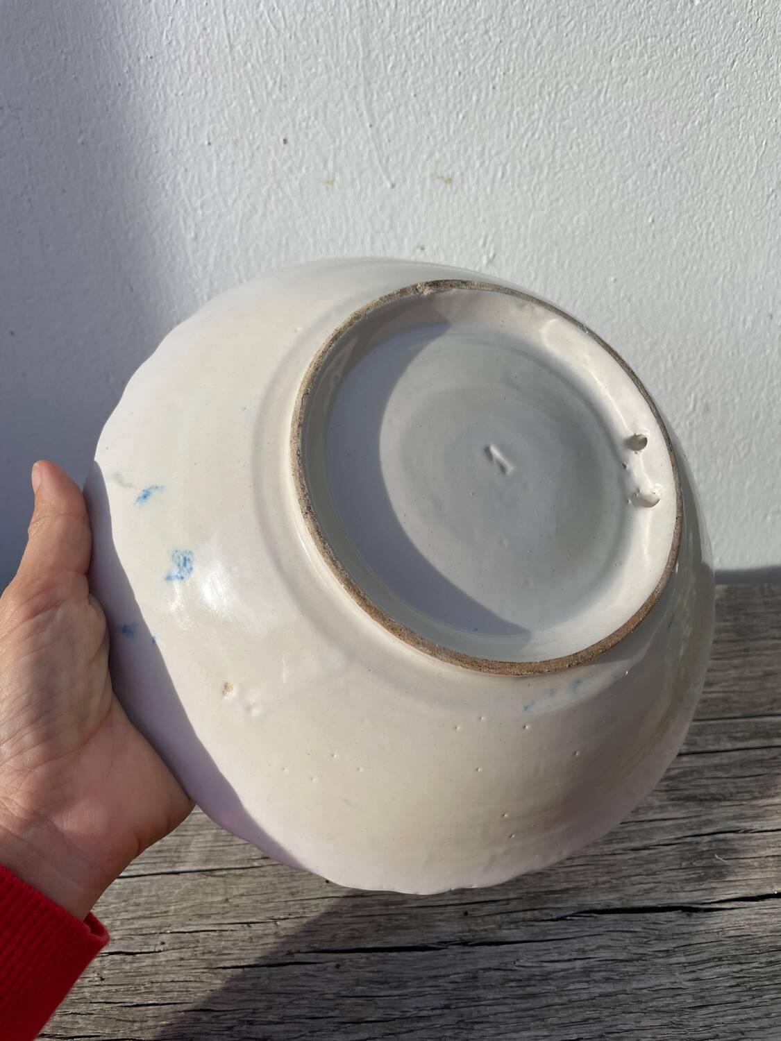 Quimper ceramic hanging collector's salad bowl