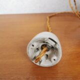 Vintage wicker pendant lamp