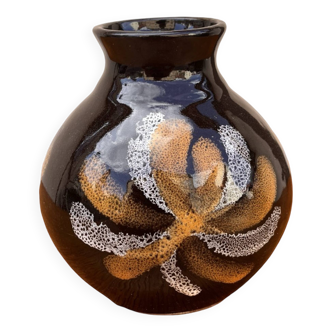 Ceramic vase, spila bolesławiec poland, 1970s.