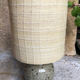 Ceramic table lamp and fabrics