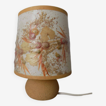 Dried flower lampshade