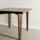 French Mid Century Squared Dining Café Table by Pierre Jeanenret, 1950s