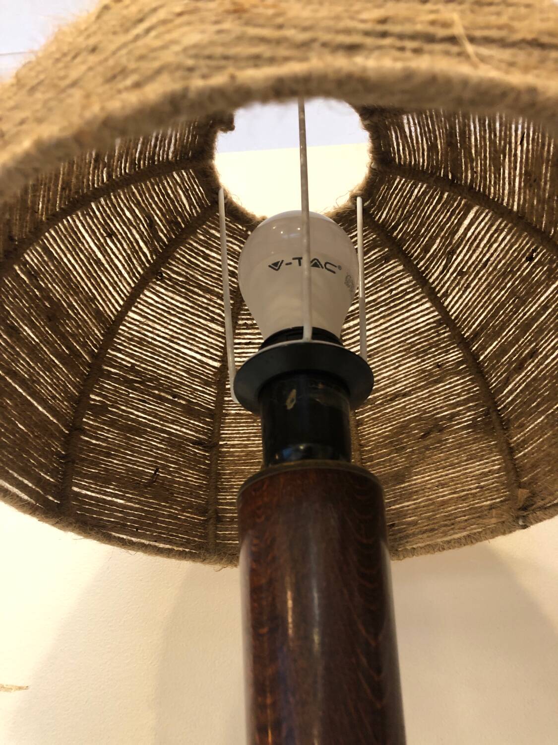 Pair of Unilux rope lamps, 1970