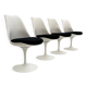 Set of 4 Tulip swivel chairs by Eero Saarinen for Knoll, 1960