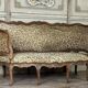 Louis XV carved wood basket seat, 18th century