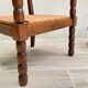 Wood armchair turned mulched way