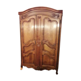 Regency Provençal wardrobe signed in solid walnut