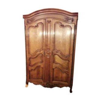 Regency Provençal wardrobe signed in solid walnut