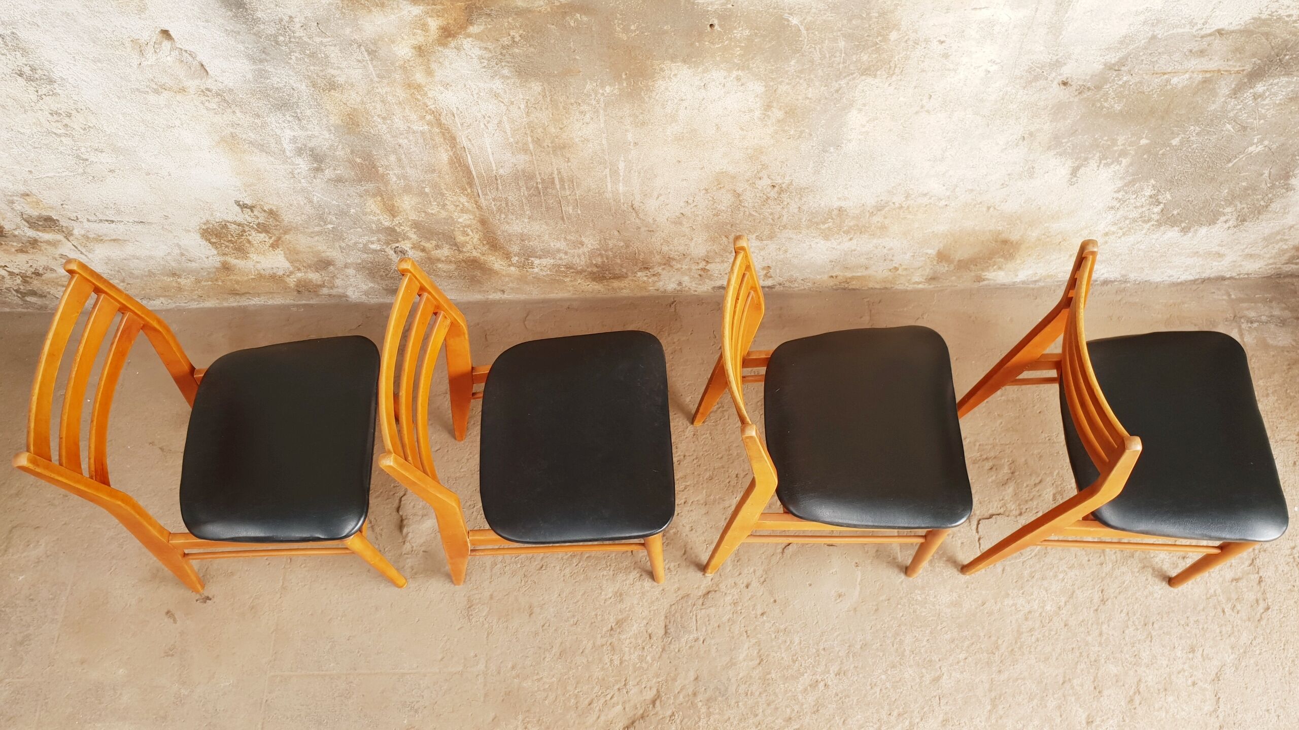 Set de 4 chaises scandinave vintage