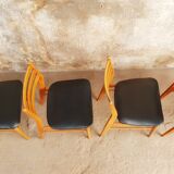 Set de 4 chaises scandinave vintage