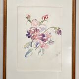 Still life, flower throw, signed and dated 92