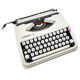 Hermes Baby New Revised White Typewriter