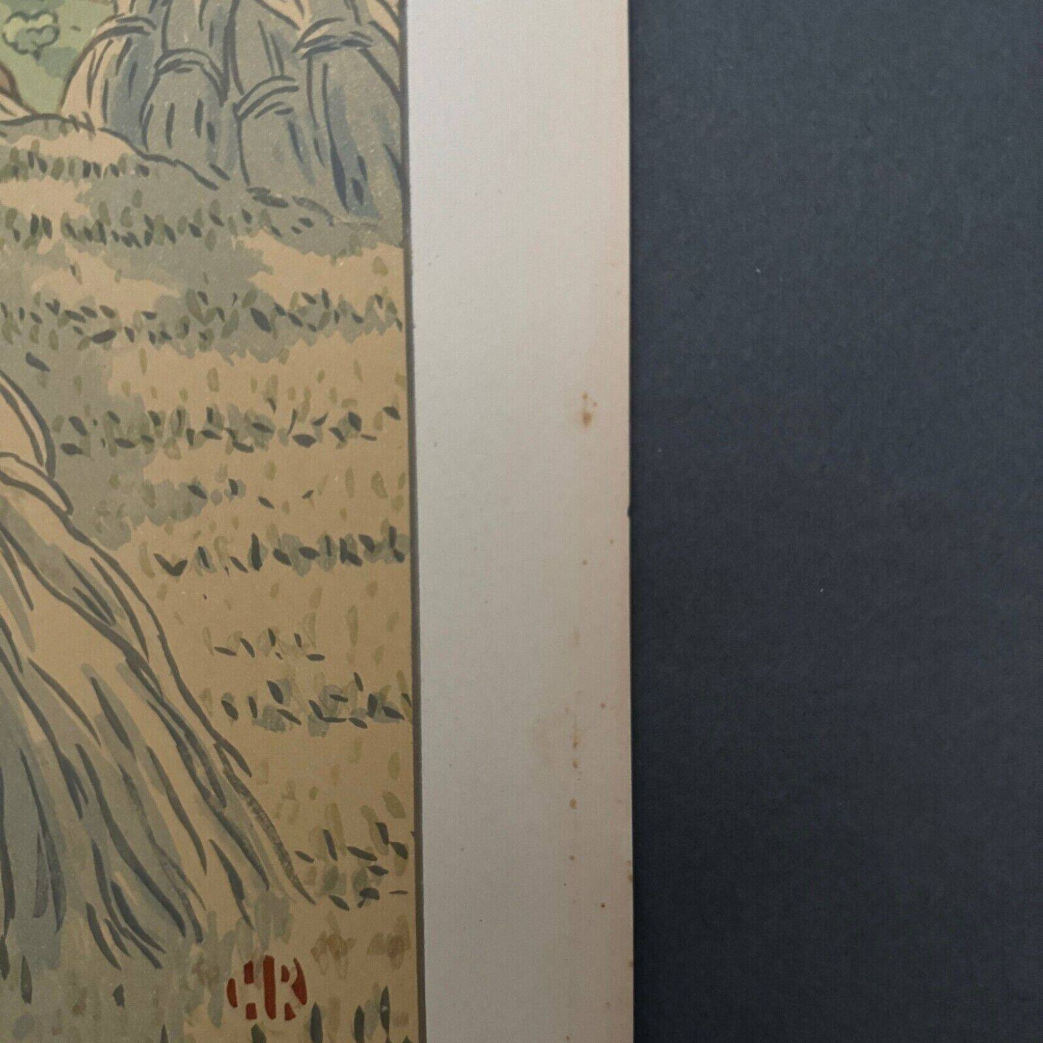 Lithographie par Henri Rivière La Féérie des Heures - L'Orage qui monte