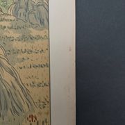 Lithographie par Henri Rivière La Féérie des Heures - L'Orage qui monte