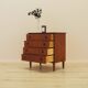 Teak chest of drawers, Danish design, 1970s, made in Denmark