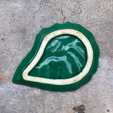 Vallauris green ceramic pocket tray