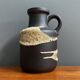 Brown fat lava vase by Scheurich model 414-16 West-Germany 1970s