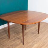 Retro Teak 1960s Elliots Of Newbury Mid Century Extending Dining Table & 6 Chairs