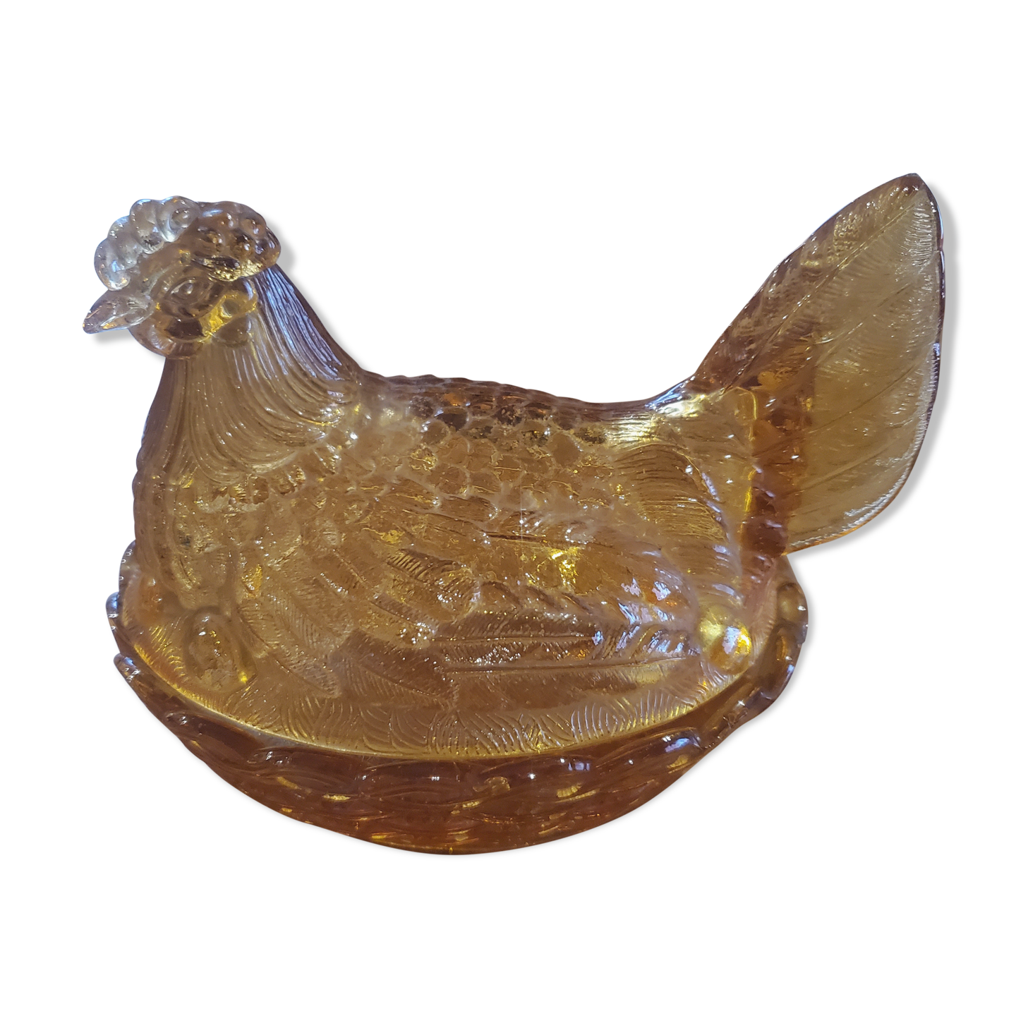 Candy amber hen