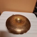 Golden hand candle holder