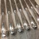12 silver plated dessert knives, Christofle Vendome, 19.7cm