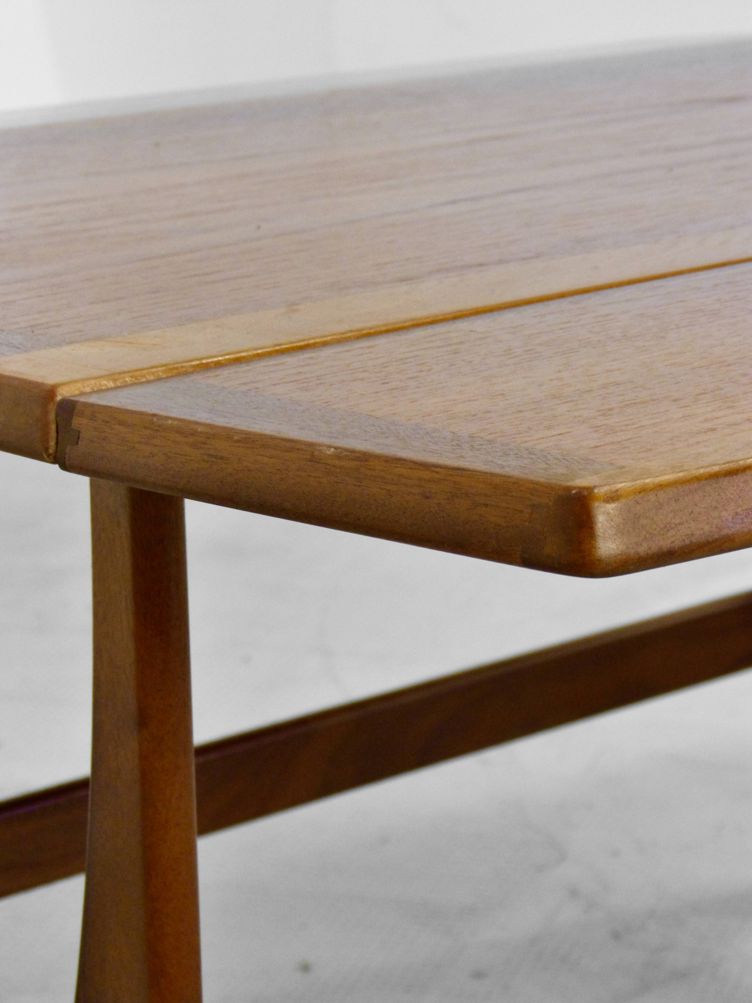 Mid-Century Modern Danish Style Drop Leaf Teak Coffee Table, 1960s