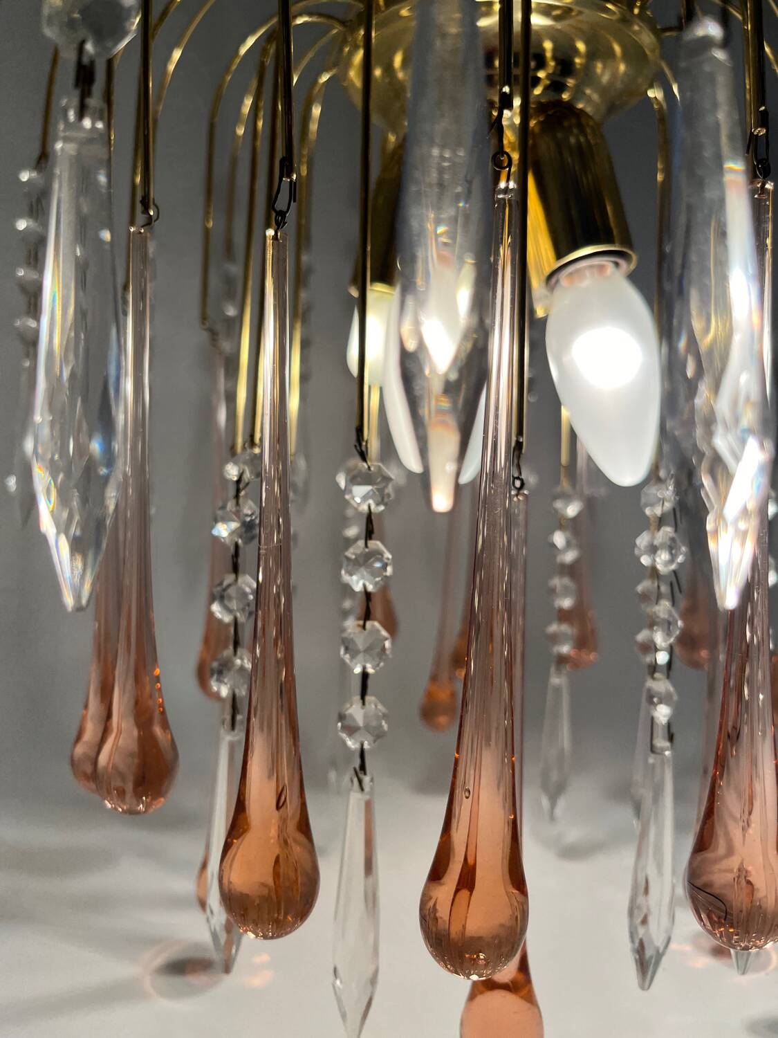 Murano glass wall chandelier