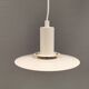 Une lampe suspendue minimaliste blanche de Lyfa Danemark, années 1980.