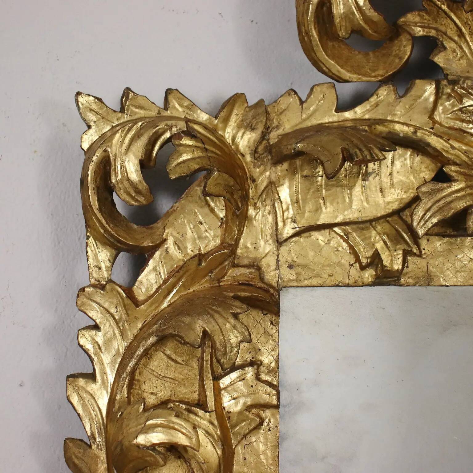 Baroque wooden mirror, Italy, 17th-18th century