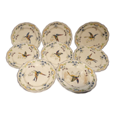8 plates 22,5cm Clery Longchamp