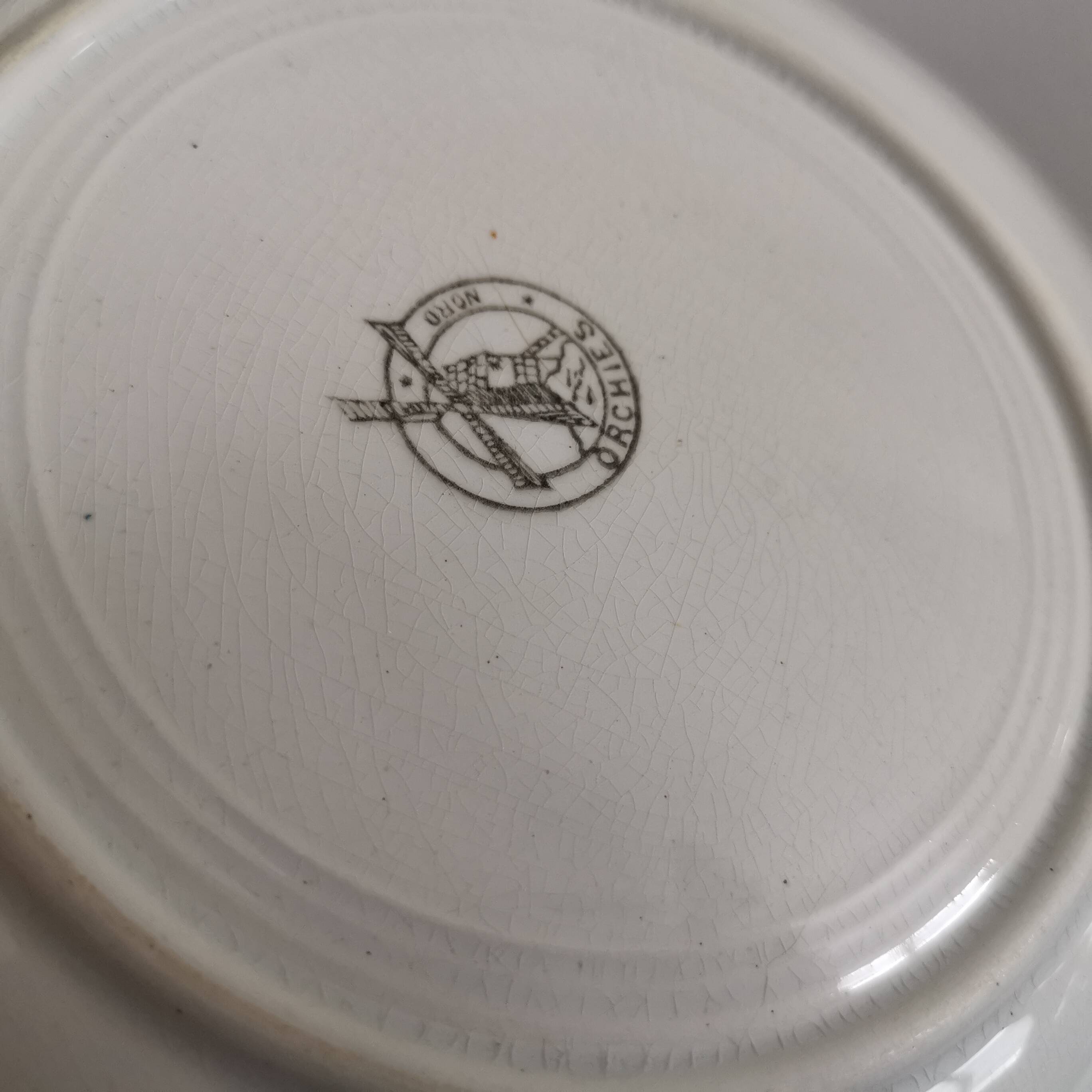 Earthenware soup plates, Moulin des Loups Orchies