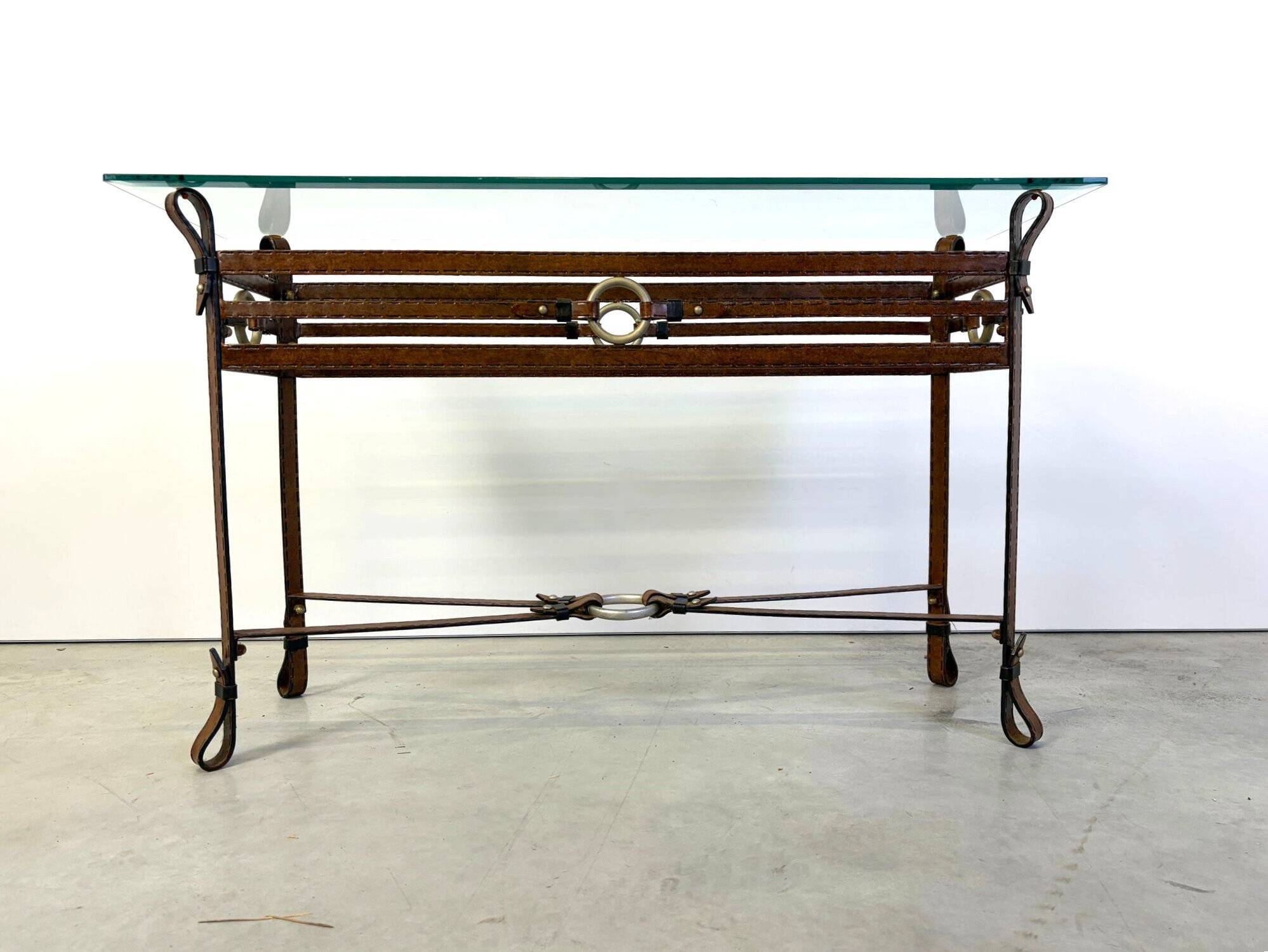 Console de style Hermès, années 1970